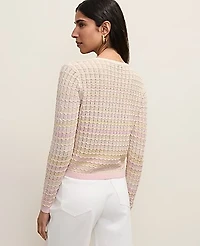Ann Taylor Crochet Cardigan Ombré Pirouette Women's