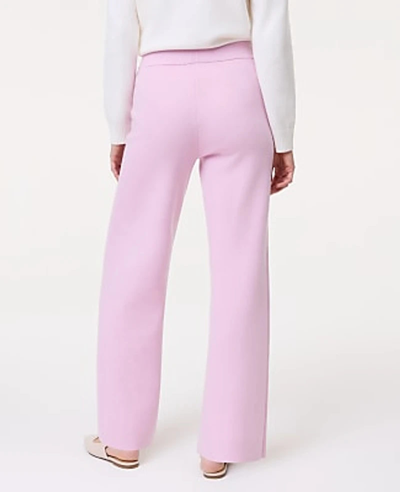 Ann Taylor Petite Weekend Easy Fit Wide-Leg Sweater Pant Women's