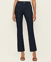Ann Taylor The Cropped Boot Jean Classic Rinse Wash Women's