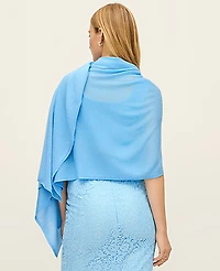 Ann Taylor Oversized Wrap Scarf Sky Gazing Women's