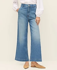 Ann Taylor The Weekend Trouser Jean Light Wash Women's