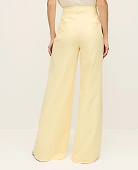 Ann Taylor The Statement Palazzo Pant Linen Blend Sun Soaked Women's