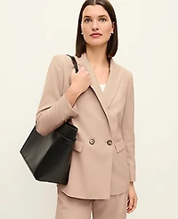 Ann Taylor The Petite Modern Blazer Cool Sesame Women's