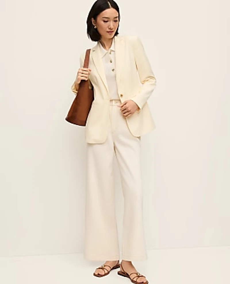 Ann Taylor The Petite Fitted Long Blazer Women's