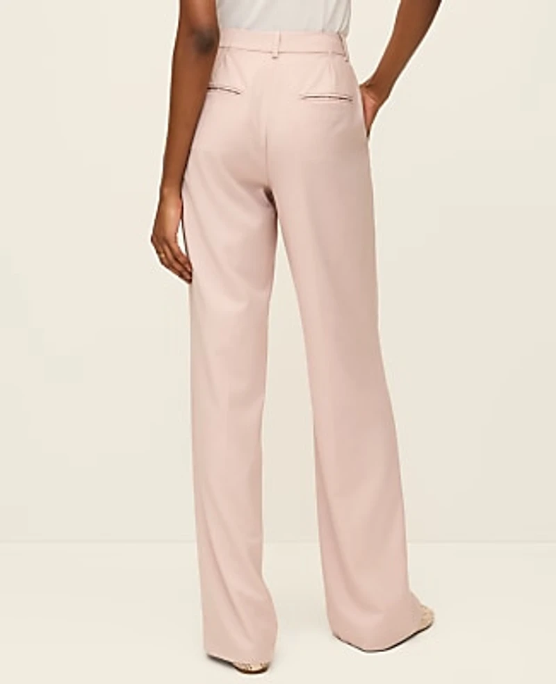 Ann Taylor The Wide-Leg Pant Brushed Sand Women's