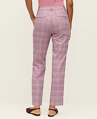 Ann Taylor The Petite High Rise Everyday Ankle Pant in Plaid Size 2 Purple Multi Women's