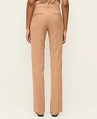 Ann Taylor The Petite Straight Pant Plaid — Curvy Fit Weathered Oak Women's