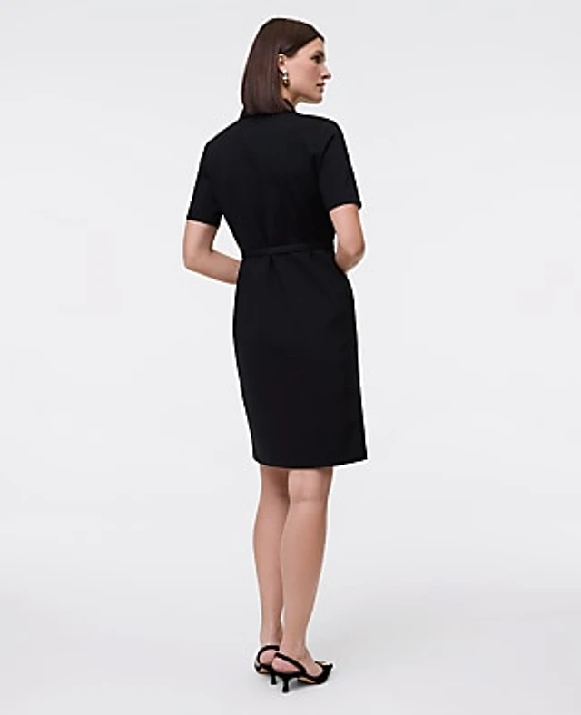 Ann Taylor Ponte Belted Flare Dress Size 6 Black Women's at Mall of America in Bloomington, MN Ann Taylor Ponte Belted Flare Dress Size 6 Black Women's at Mall of America in Bloomington, MN