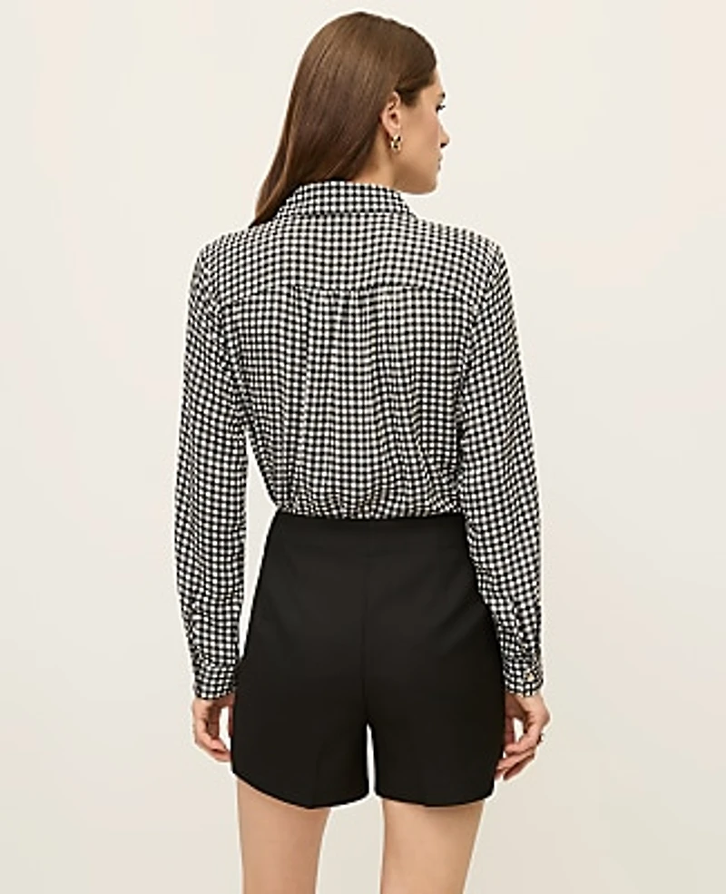Ann Taylor The Button Pocket Short Black Women's