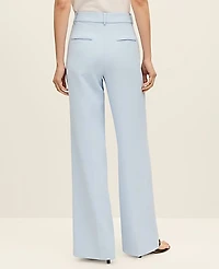 Ann Taylor The Petite Perfect Wide-Leg Pant Fluid Crepe Coastal Glow Women's