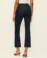 Ann Taylor The Petite Cropped Boot Jean — Curvy Fit Size 00 Classic Rinse Wash Women's
