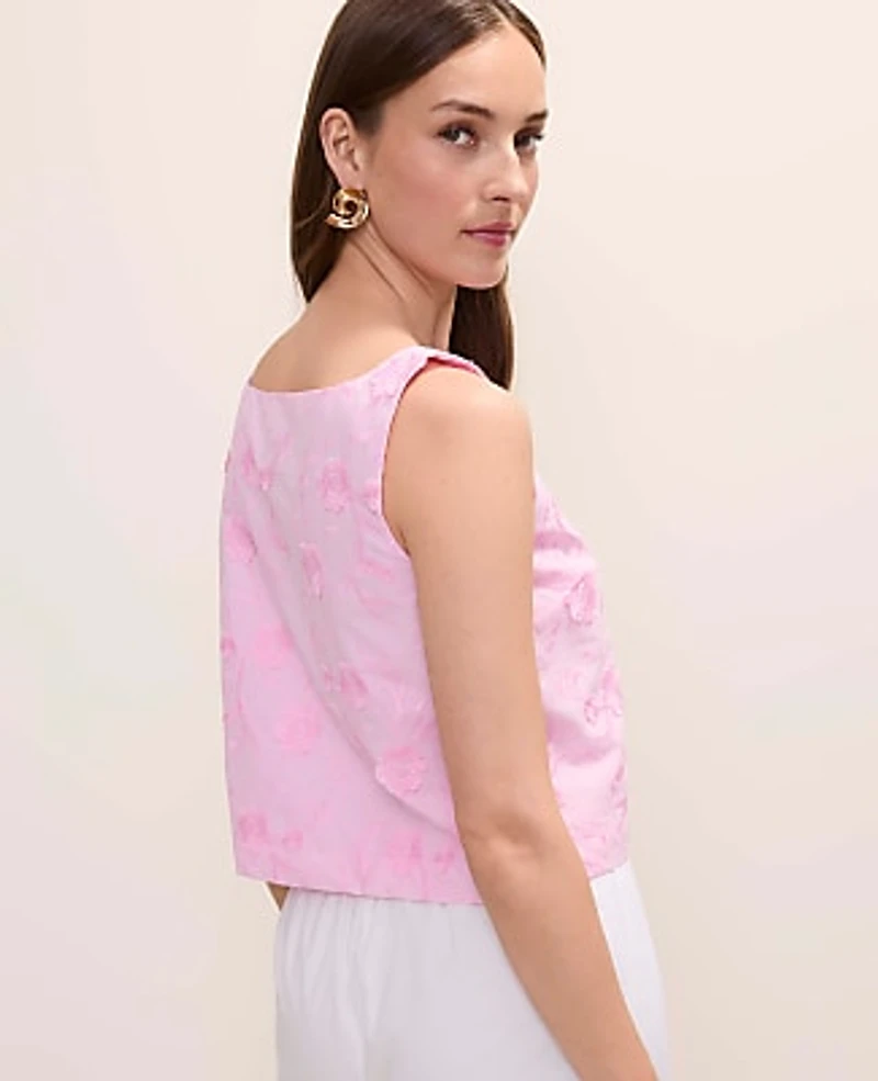 Ann Taylor Square Neck Tank Top Pirouette Women's