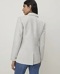 Ann Taylor The Greenwich Blazer Tweed Light Women's