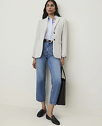 Ann Taylor The Greenwich Blazer Tweed Light Women's