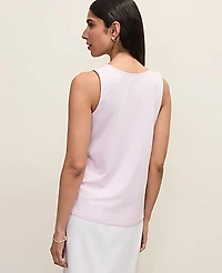 Ann Taylor Petite Mixed Media Tank Top Women's