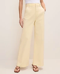 Ann Taylor The Petite Denim Trouser Lemon Pavlova Women's