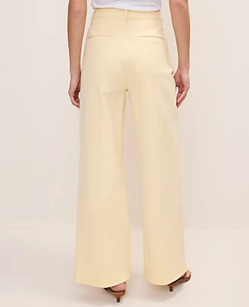Ann Taylor The Petite Denim Trouser Lemon Pavlova Women's
