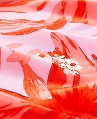 Ann Taylor Floral Silk Scarf Angelic Pink Women's