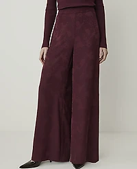 Ann Taylor The Paisley Statement Palazzo Pant Purest Plum Women's