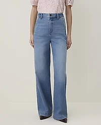 Ann Taylor The Trouser Jean Vintage Light Indigo Wash Women's