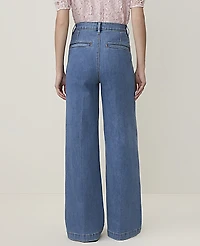 Ann Taylor The Trouser Jean Vintage Light Indigo Wash Women's