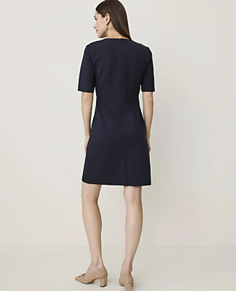Ann Taylor Crew Neck Shift Dress Night Sky Women's