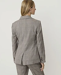 Ann Taylor The Plaid Single Button Blazer Multi Women's