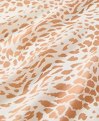 Ann Taylor Animal Print Silk Scarf White Women's