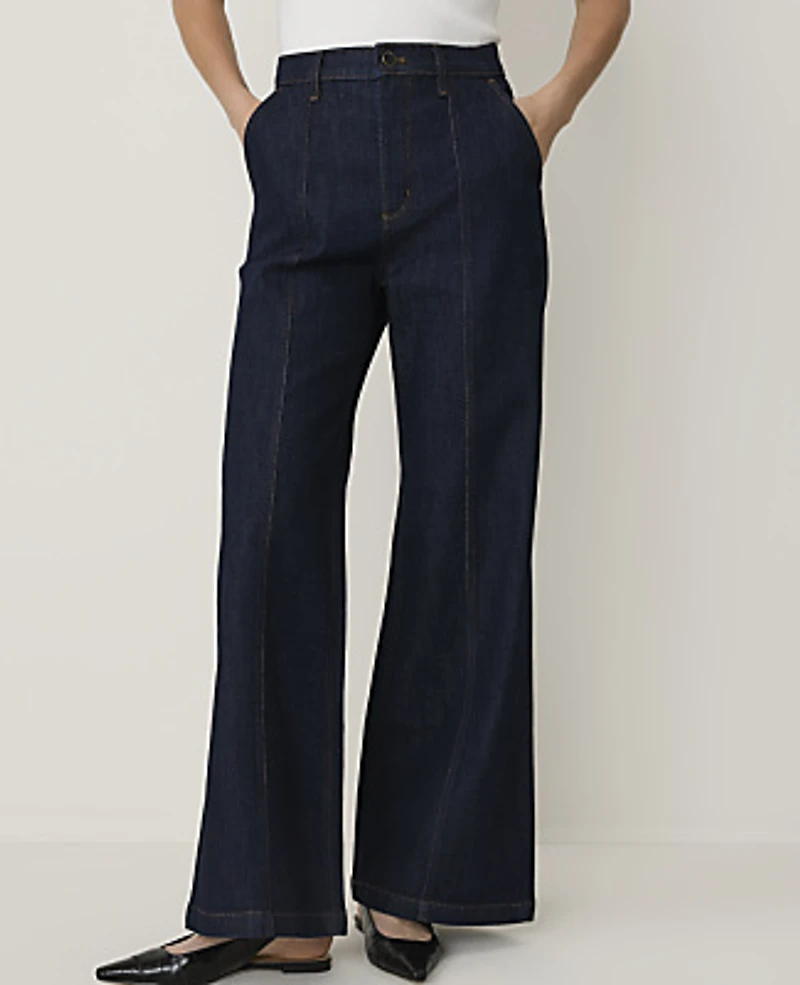 Ann Taylor The Petite Flare Trouser Jean Classic Rinse Wash Women's
