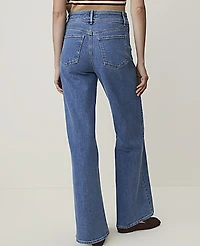 Ann Taylor Petite Weekend Denim Trouser Luxe Medium Wash Women's