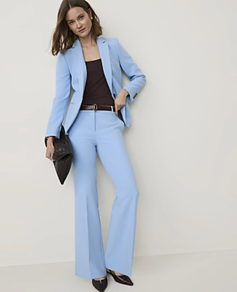 Ann Taylor The Hutton Blazer Cheerful Blue Women's
