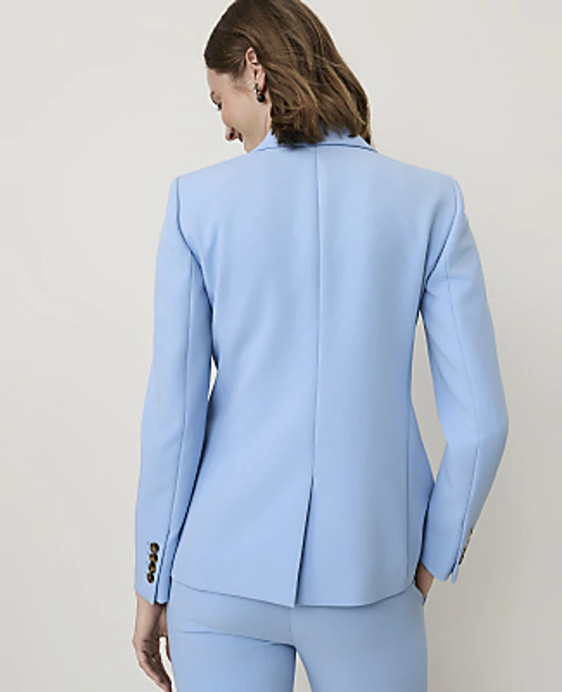Ann Taylor The Petite Hutton Blazer Cheerful Blue Women's