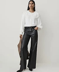 Ann Taylor Lace Cape Collar Blouse Winter White Women's