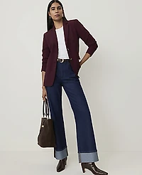 Ann Taylor The Greenwich Blazer Purest Plum Women's