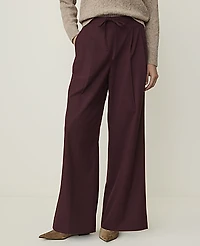 Ann Taylor Petite Weekend Easy Fit Wide-Leg Pant Women's