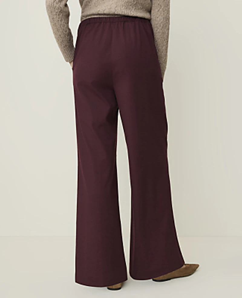 Ann Taylor Petite Weekend Easy Fit Wide-Leg Pant Women's