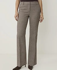 Ann Taylor The Petite Jayne Trouser Pant Houndstooth Pure Chocolate Women's