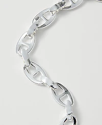 Ann Taylor Chain Link Necklace Silvertone Women's