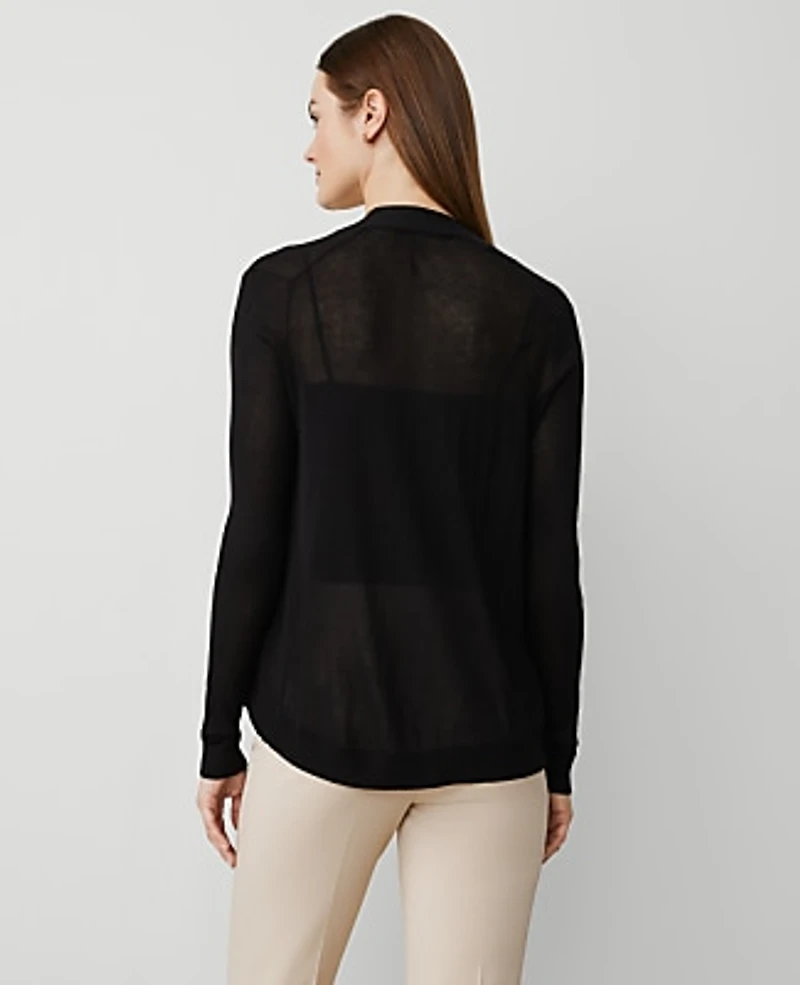 Ann Taylor Essential Open Cardigan Women's