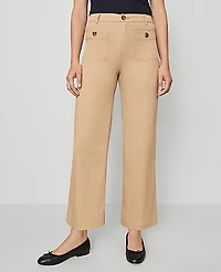 Ann Taylor Weekend Sateen Patch Pocket Pant Women's