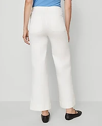 Ann Taylor Weekend Sateen Patch Pocket Pant Women's
