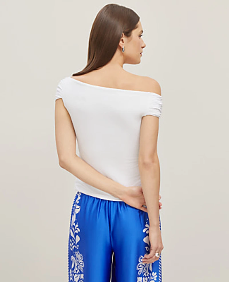 Ann Taylor Asymmetrical One-Shoulder Top Women's