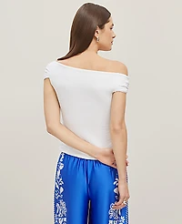 Ann Taylor Asymmetrical One-Shoulder Top Women's