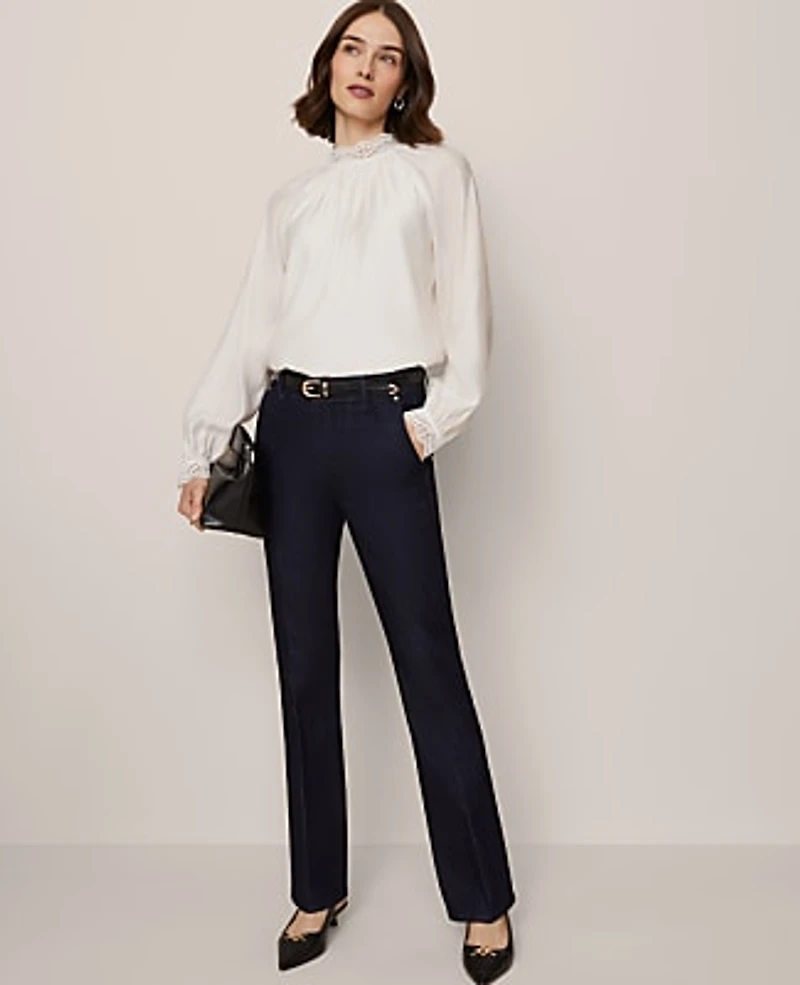 Ann Taylor The Boot Jean Classic Rinse Wash Women's