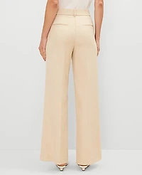 Ann Taylor The Petite Perfect Wide-Leg Pant Size 4 Sands Edge Women's