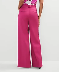 Ann Taylor The Petite Statement Palazzo Pant Size 12 Berry Splash Women's