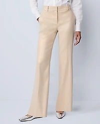 Ann Taylor The Jayne Trouser Metallic Jacquard Gold/White Women's