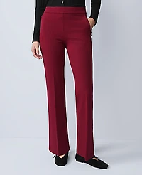 Ann Taylor Weekend Flare Pant Ponte Cherry Pie Women's
