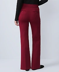 Ann Taylor Weekend Flare Pant Ponte Cherry Pie Women's