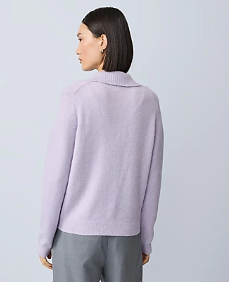 Ann Taylor Embellished Collared Cardigan Women's